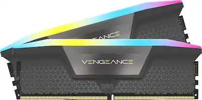 CORSAIR - VENGEANCE RGB 32GB (2x16GB) DDR5 6400MHz C32 AMD EXPO & Intel XMP UDIMM Desktop Memory