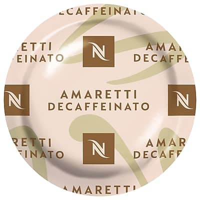 Nespresso - Professional Amaretti Decaffeinato Decaf Coffee Professional Capsules, Espresso Roast, 50/Box