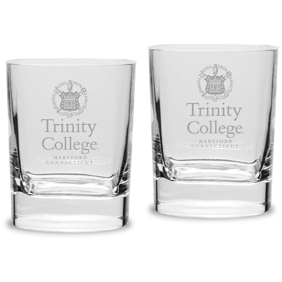 Jardine - Trinity Bantams 11.75oz. Square Double Old Fashioned Glass Set - Multicolor