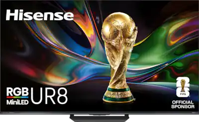 Hisense - 65" Class UR8 RGB MiniLED UHD 4K HDR Smart Google TV with Gemini and Anti-Reflection Screen (2026)