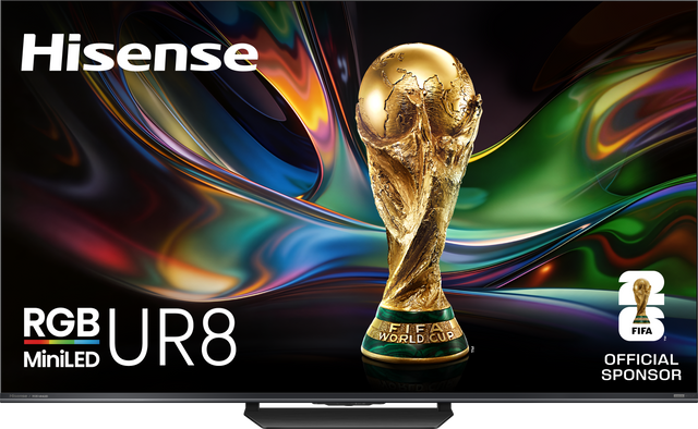 Hisense RGB UR8 MiniLED  
Hisense - FIFA WORLD CUP™ OFFICIAL SPONSOR