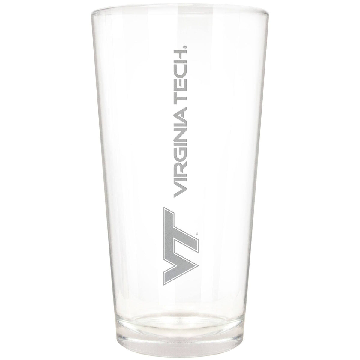 Great American Products - Virginia Tech Hokies Etched 16oz. Vertical Rally Cry Pint Glass - Multicolor