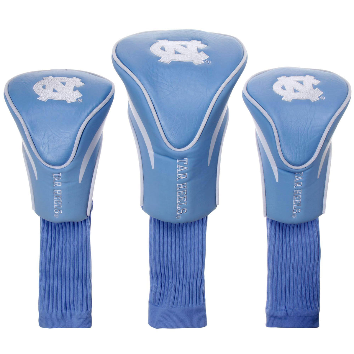 Team Golf - North Carolina Tar Heels 3-Pack Contour Golf Club Head Covers - Multicolor
