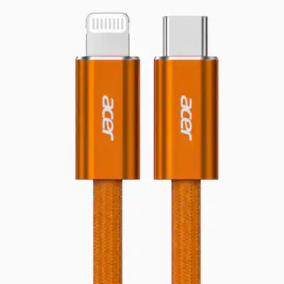 Acer - USB-C Charging Cable, 27W PD Fast Charging, Durable Braided Cord with 480Mbps Data Sync, Battery Protection