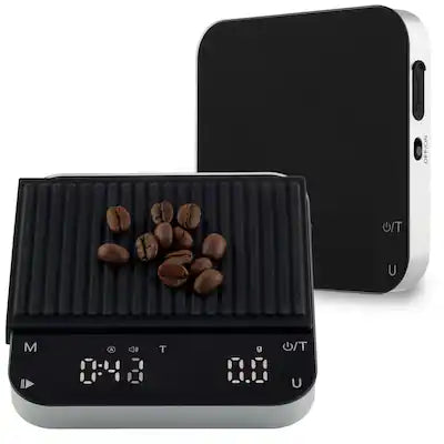 Classic Cuisine - Mini Coffee Scale with Timer Rechargeable Espresso Scale with 2kg/0.1g High Precision Accuracy