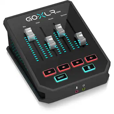 TC Helicon - GO XLR Mini Online Broadcast Mixer - Black, Base