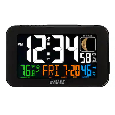 La Crosse Technology - Color Digital Alarm Clock with USB charging port