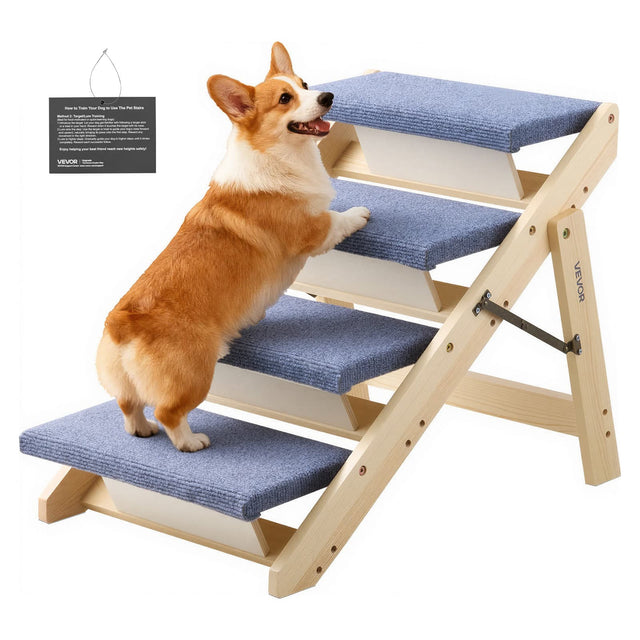 How to Train Your Dog to Use the Pet Stairs

Training your dog to use the Pet Stairs is easy! Follow these simple steps:

1. Place the Pet Stairs in a quiet area of your home where your dog can get used to it.
2. Encourage your dog to explore the stairs by placing treats on each step.
3. Praise and reward your dog for using the stairs.
4. Gradually increase the height of the stairs as your dog becomes more confident.
5. Be patient and consistent with training.

Enjoy your pet's new way to reach new heights 