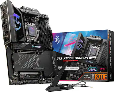 MSI - MPG X870E CARBON WIFI (Socket AM5) AMD X870E ATX DDR5 Wi-Fi 7 Motherboard