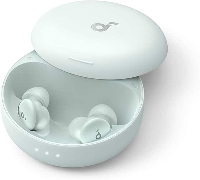 Front. Soundcore - Soundcore - by Anker Sleep A30 Smart ANC Sleep Earbuds - Mist Green.