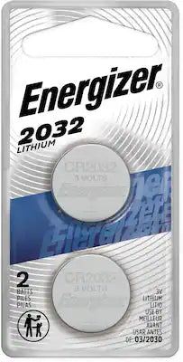 Energizer - 2032 Batteries (2 Pack), 3V Lithium Coin Batteries