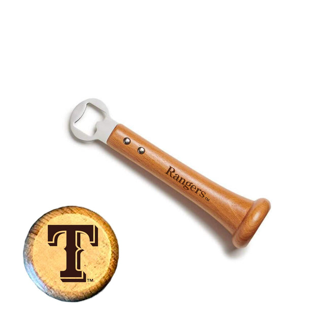 Front. Baseball BBQ - Texas Rangers Pickoff Bottle Opener - Multicolor.
