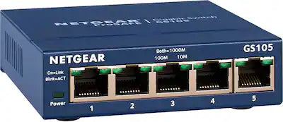 NETGEAR - 5-Port 10/100/1000 Gigabit Ethernet Unmanaged Switch