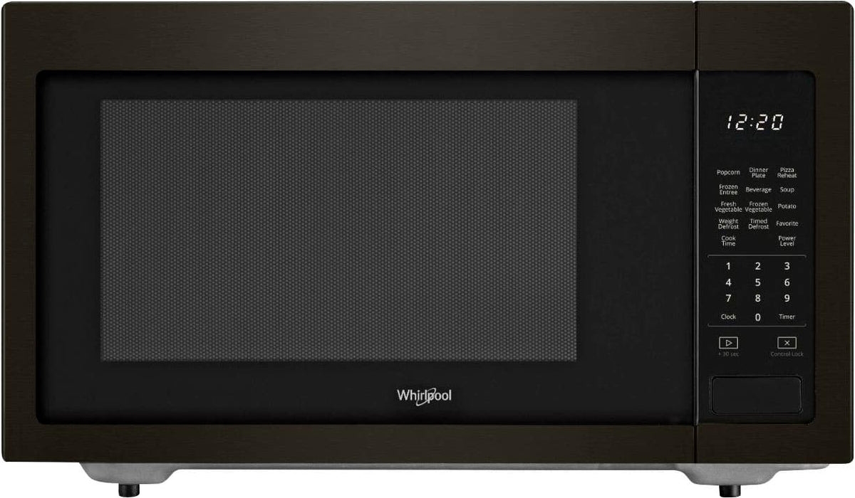 Whirlpool - 1.6 Cu. Ft. Microwave with Sensor Cooking - Black Stainless Steel