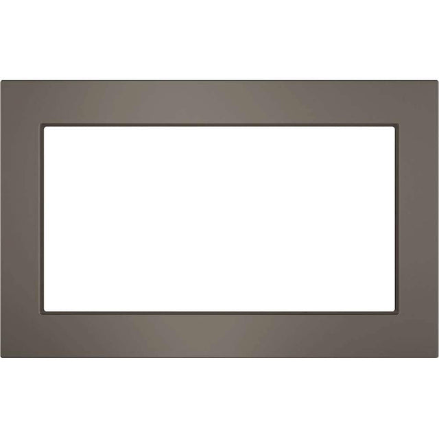 Front. GE - 30" Trim Kit for GE Profile Series PEB7227SLSS Microwave - Slate.