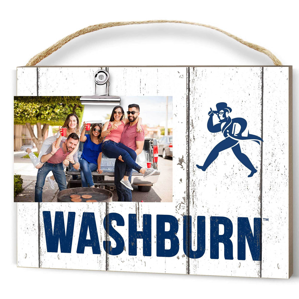 Jardine - Washburn Ichabods 8" x 10" Weathered Clip It Frame - White