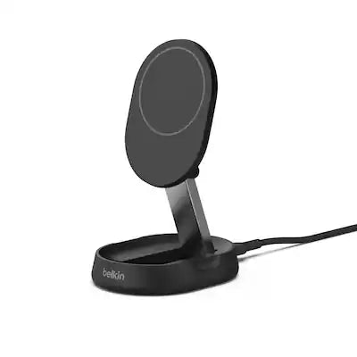 Belkin - Convertible Magnetic Charging Stand 15W - MagSafe-Compatible Fast Qi2 Charger Apple iPhone, Airpods, & More