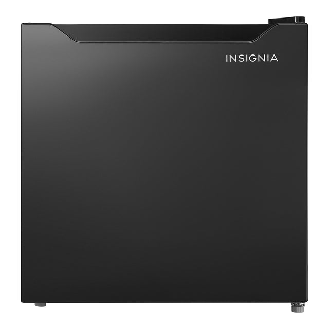 Front. Insignia™ - 1.7 Cu. Ft. Mini Fridge with Door Storage and ENERGY STAR Certification - Black.