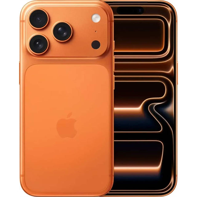 Front. Apple - iPhone 17 Pro 256GB 6.3" 5G Fully Unlocked, Cosmic Orange - Orange.