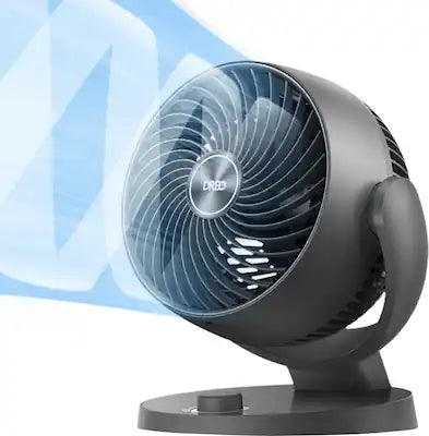 DREO - 70ft Powerful Airflow, 28db Quiet Table Air Circulator Fans for Whole Room, 120° Adjustable Tilt, 3 Speeds, CF409