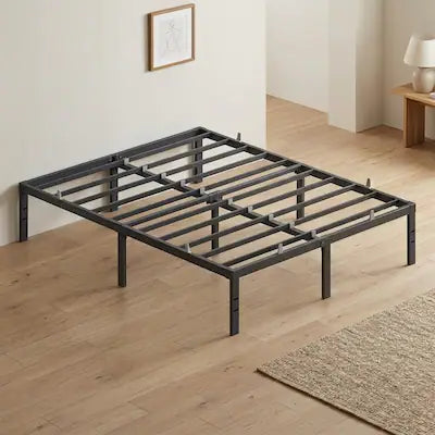 Songmics Home - Full Metal Bed Frame 14 Inches Tall, Heavy-Duty Platform Bed, with Under-Bed Storage, Easy Setup