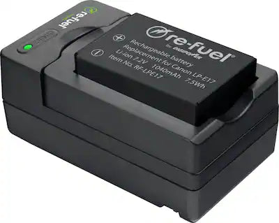 Digipower - Digital camera battery & charger kit, replacement for Canon LP-E17 battery and OEM charger