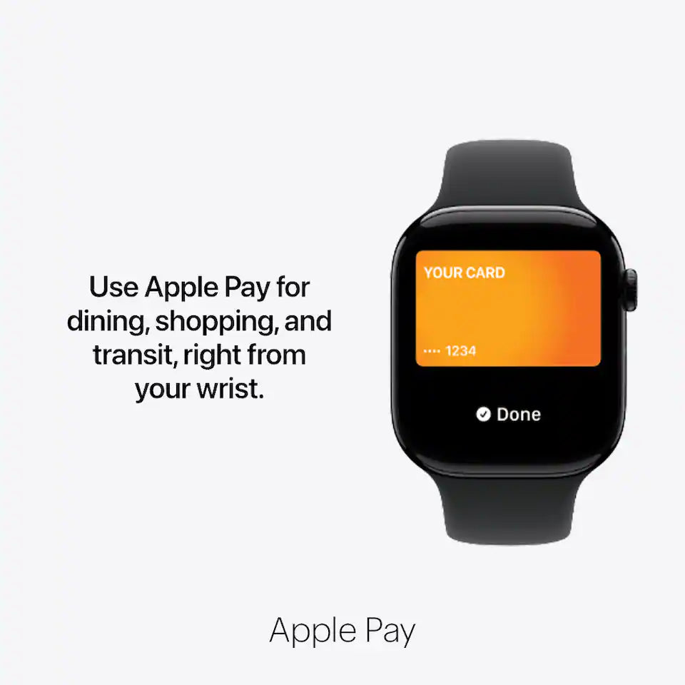 Apple Watch, Use Apple Pay for dining, shopping and transit, right from your wrist.