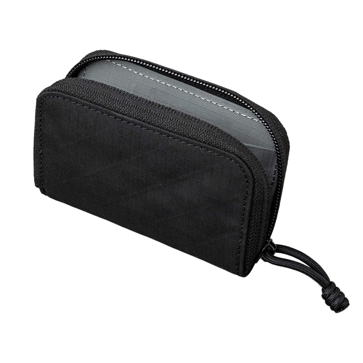 ALPAKA - Zip Coin Wallet with RFID Protection, Water-Resistant Compact Card & Coin Holder,Gift-Ready Box - Black Axogrid 210D