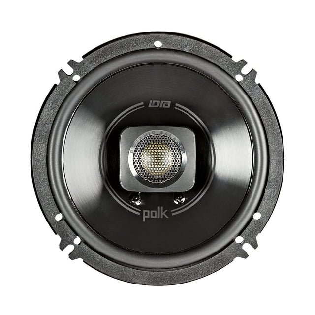 Front. Polk Audio - 6-1/2" 2-Way Marine Speakers with Polypropylene Cones (Pair) - Black.