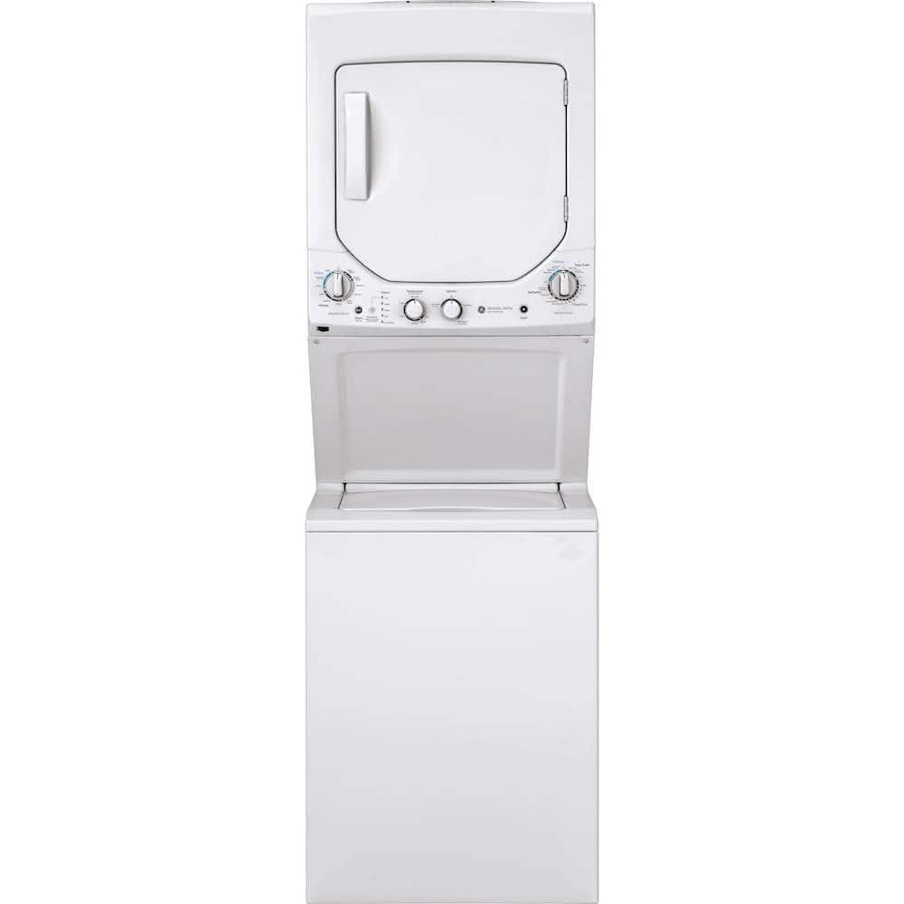 GE - 2.3 Cu. Ft. Top Load Washer and 4.4 Cu. Ft. Electric Dryer Laundry Center - White