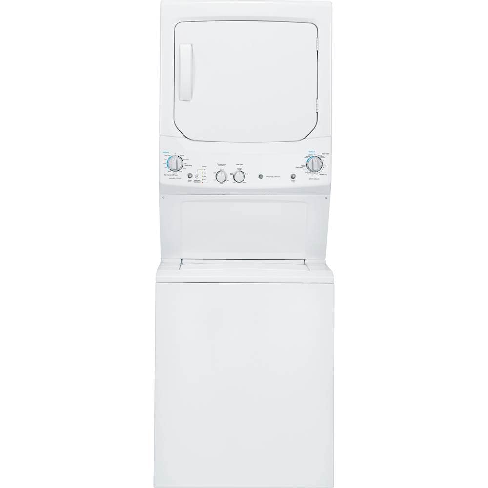 GE - 3.8 Cu. Ft. Top Load Washer and 5.9 Cu. Ft. Electric Dryer Laundry Center with Long Vent Drying - White