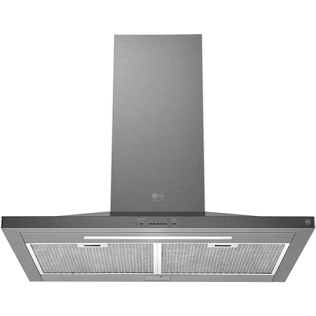 Front. LG - STUDIO 30" Convertible Range Hood - Stainless steel.