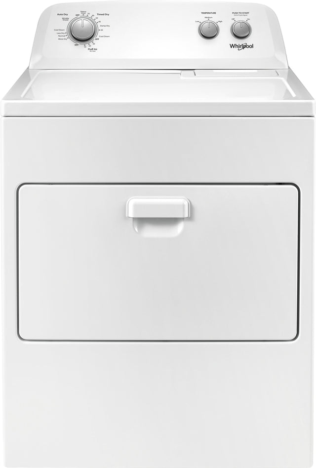 Whirlpool - 7 Cu. Ft. Electric Dryer with AutoDry Drying System - White