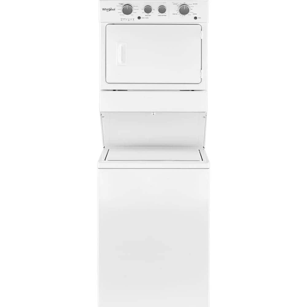 Whirlpool - 3.5 Cu. Ft. Top Load Washer and 5.9 Cu. Ft. Gas Dryer with Dual Action Agitator - White