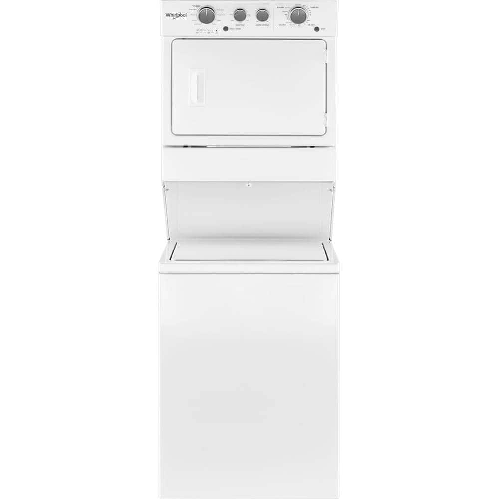 Whirlpool - 3.5 Cu. Ft. Top Load Washer and 5.9 Cu. Ft. Electric Dryer with Dual Action Agitator - White