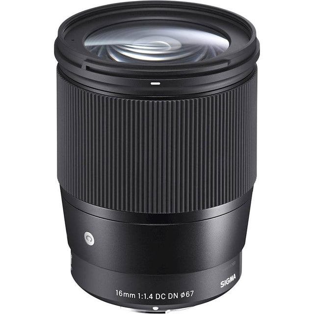 Front. Sigma - Contemporary 16mm f/1.4 DC DN Wide-Angle Lens for Select Sony E-mount Cameras.