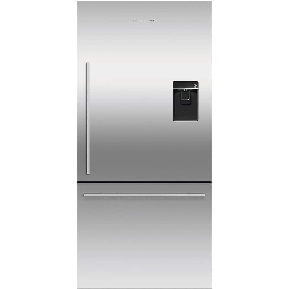 Fisher & Paykel - 32 in. Wide ActiveSmart 17.1 Cu. Ft. Bottom-Freezer Counter-Depth Refrigerator - Stainless Steel