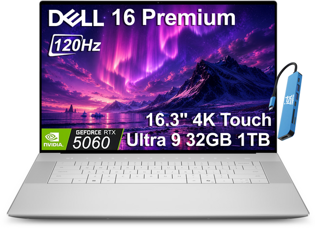 DELL 16 Premium 120Hz

LS Computers 16.3" 4K Touch GEFORCE RTX NVIDIA 5060 Ultra 9 32GB 1TB