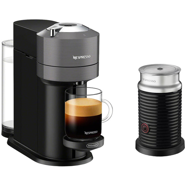 Nespresso - Vertuo Next Premium Coffee and Espresso Maker with Aeroccino3 Milk Frother in Black - Gray