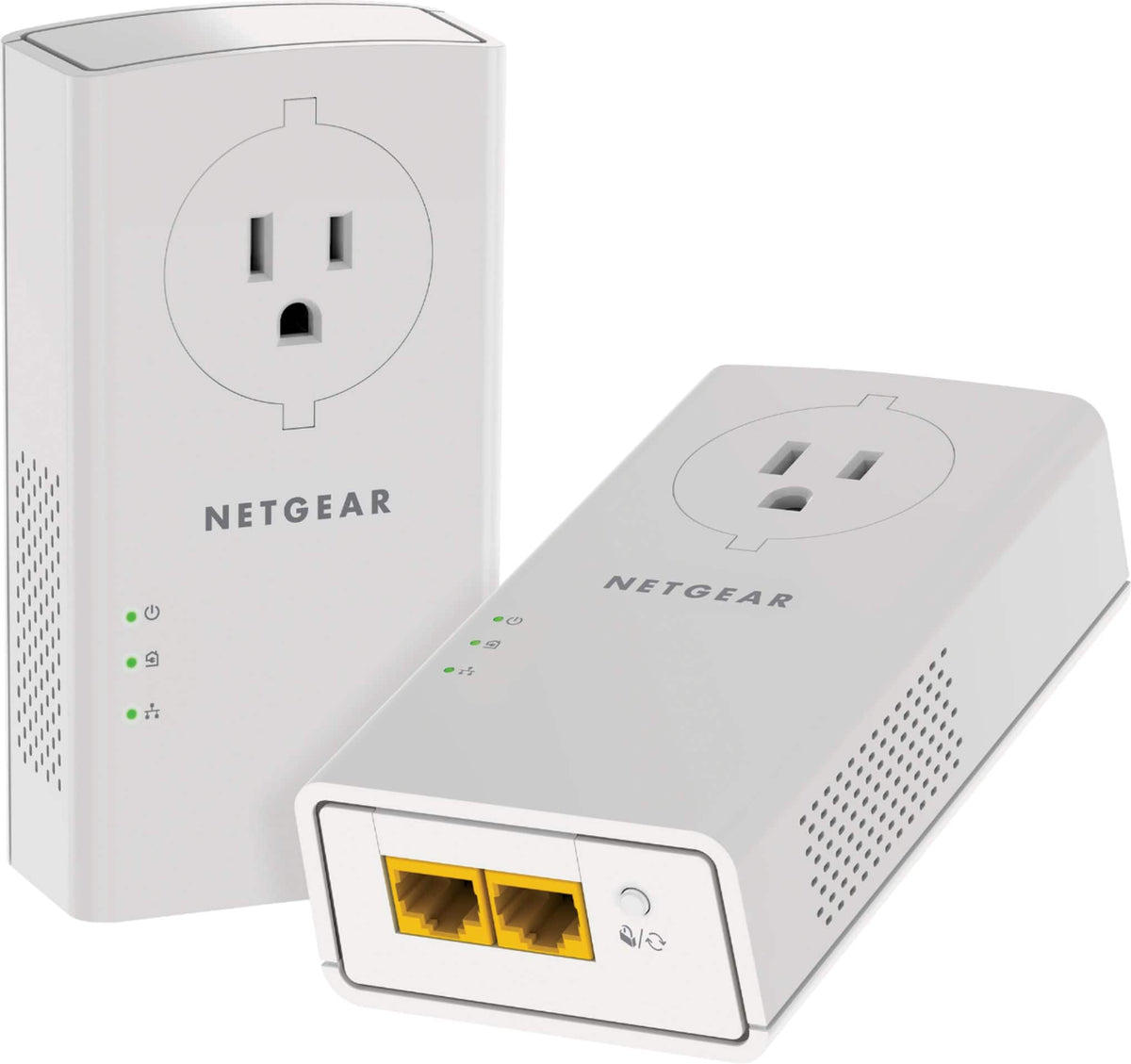 NETGEAR - Powerline 2000 + Extra Outlet - White