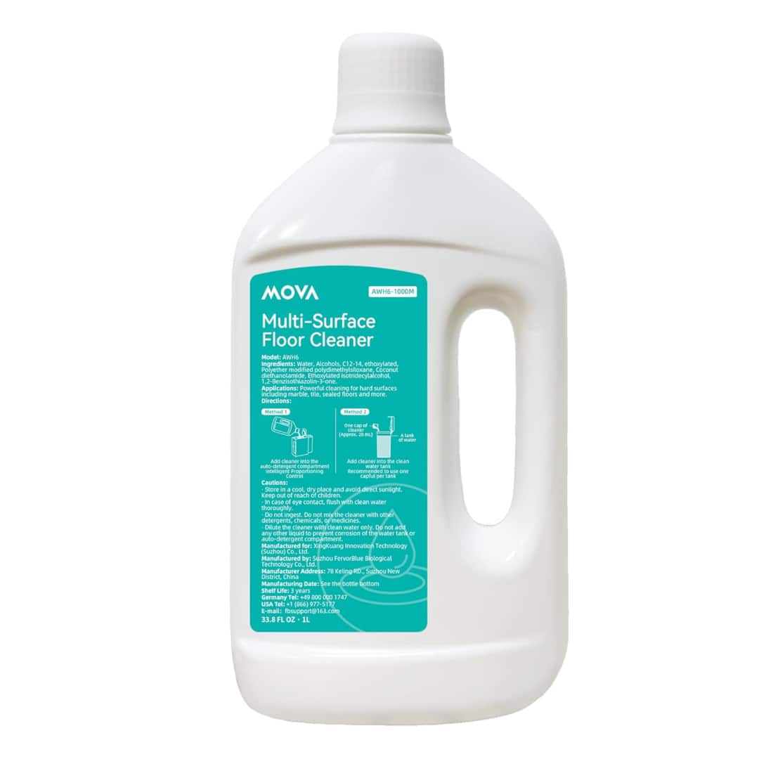 Floor Cleaning Solution, Vacuum Cleaner for Hardwood Tile, Compatible with MOVA Robot Vacuum
