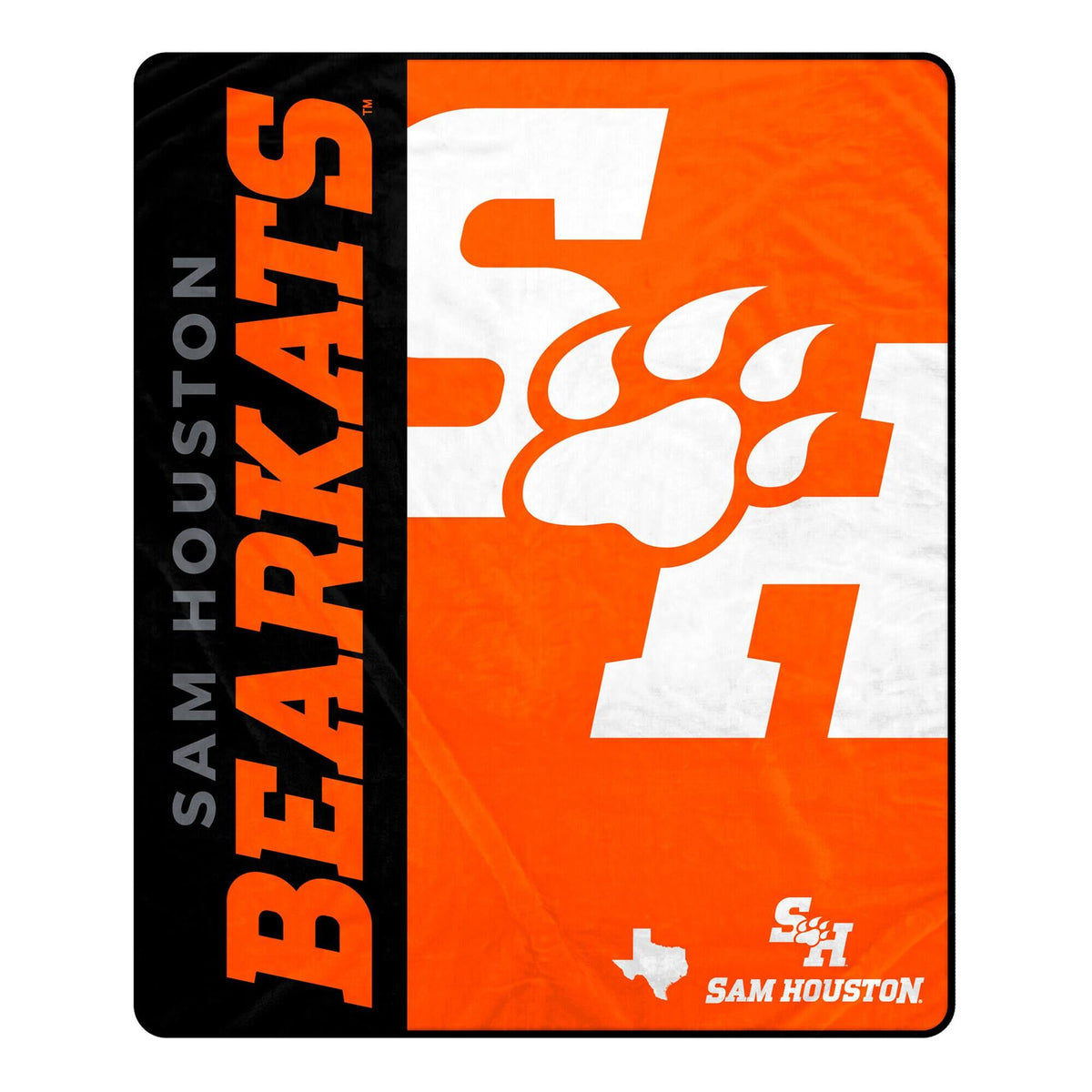 Pegasus - Sam Houston State Bearkats 50" x 60" Endzone Ultra Soft Throw Blanket - Multicolor