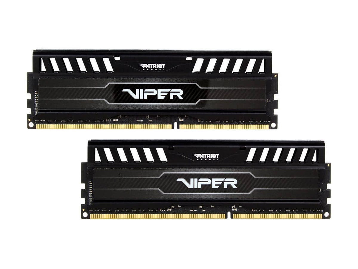 Patriot - Viper 3 16GB (2 x 8GB) 240-Pin PC RAM DDR3 1600 (PC3 12800) Desktop Memory Model PV316G160C9K - Black