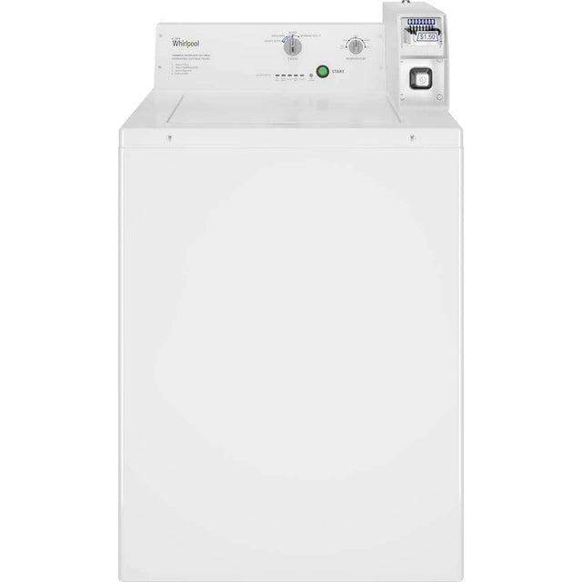 Front. Whirlpool - 3.3 Cu. Ft. High Efficiency Top Load Washer with Deep-Water Wash System - White.