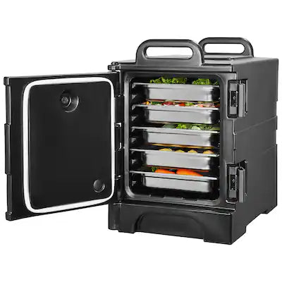 VEVOR - Insulated Food Pan Carrier, 81 Qt Hot Box for Catering, Food Box Carrier with Double Buckles, Front Loading Food Warmer