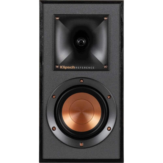 Front. Klipsch - Reference 4" Bookshelf Speakers (Pair) - Black.