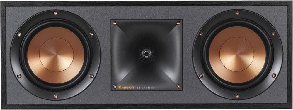 Klipsch - Reference Series Dual 5-1/4" 400-Watt Passive 2-Way Center-Channel Speaker - Black