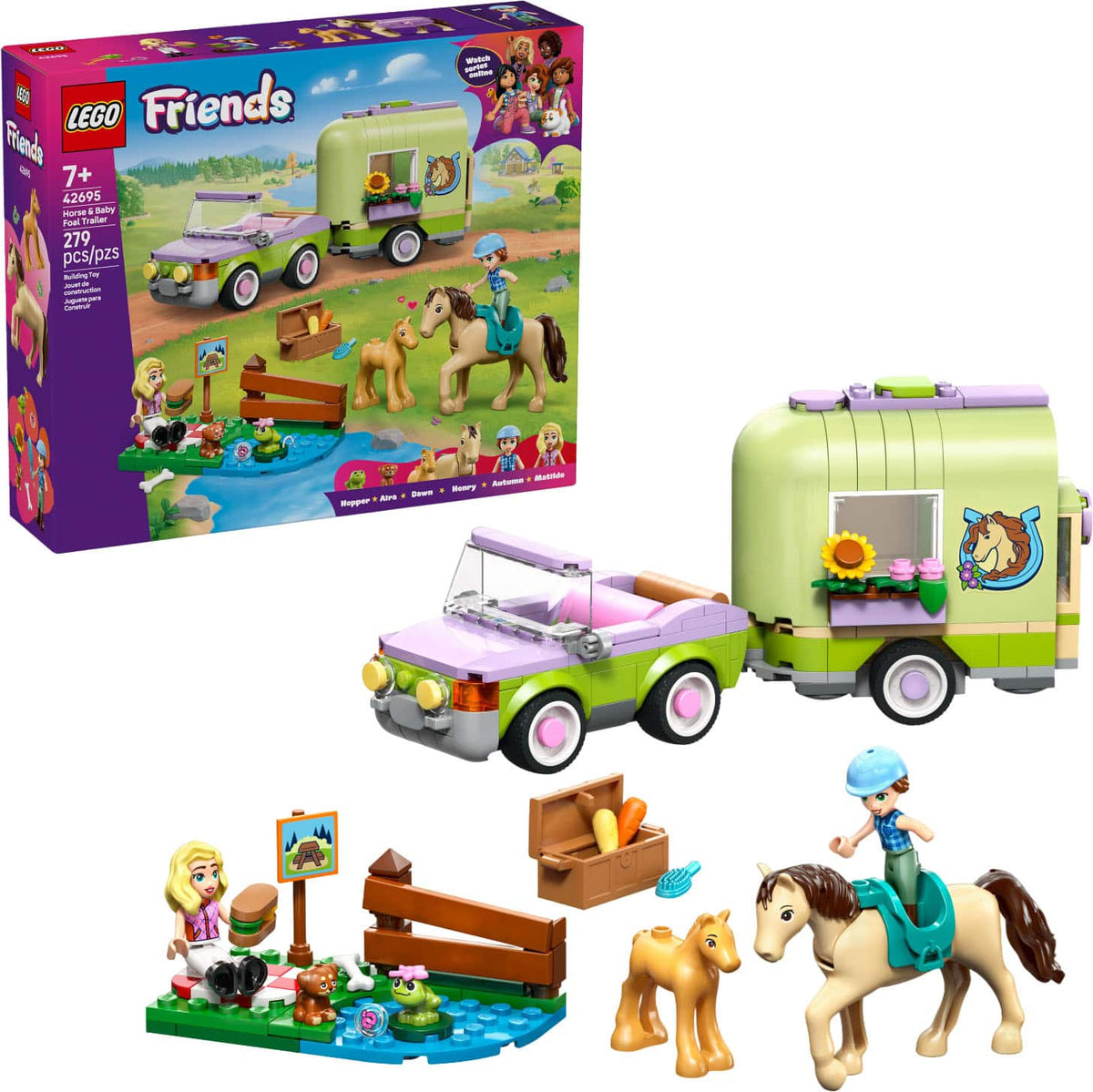 LEGO - Friends Horse & Baby Foal Trailer 42695