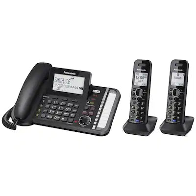 Panasonic - KX-TG9582B Link2Cell 1.9GHz Expandable Phone System with Digital Answering System