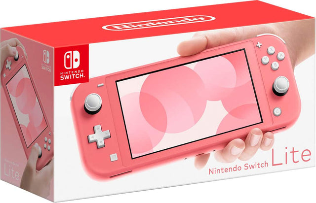 Front. Nintendo - Switch 32GB Lite - Coral.